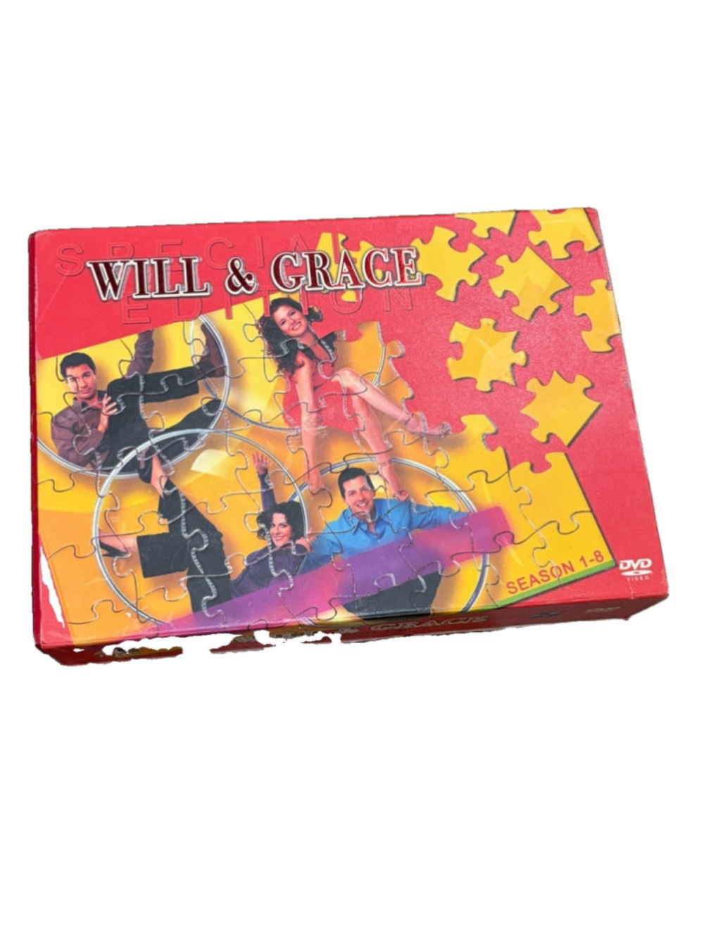 Will & Grace Complete Series Seasons 1–8 DVD Box Set Collector Puzzle Case